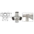CRL Brushed Stainless Side Outlet Tee for 2" Tubing