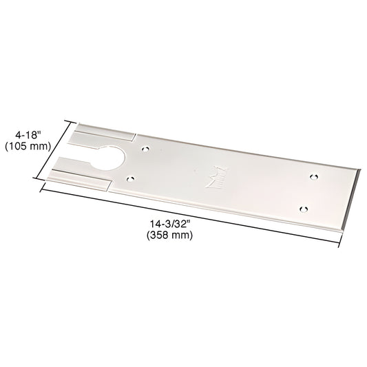 Dormakaba® BTS80 Polished Stainless Steel Door Closer Cover Plate