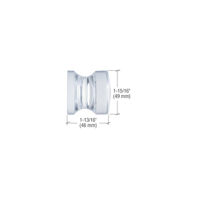CRL UV Bond Traditional Style Crystal Knob
