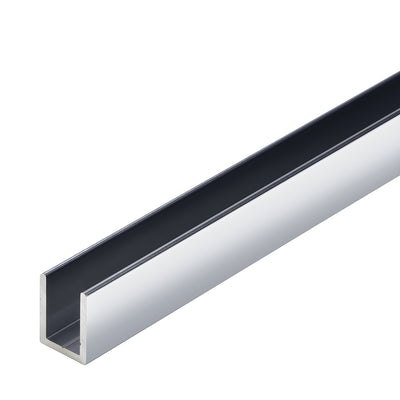 CRL Brite Anodized 3/8" Fixed Panel Shower Door Deep U-Channel - 95"