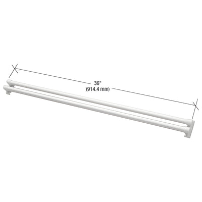 CRL White Storm and Screen Door Push Bar
