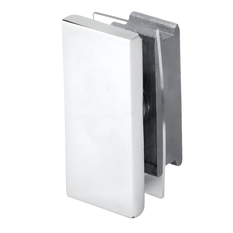 A close-up view of the polished stainless steel 90-degree end cap accessory for the Senior Serenity series.