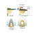CRL Polished Brass Heavy-Duty Adjustable Shelf Bracket