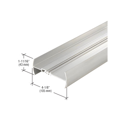 CRL-U.S. Aluminum Hub Mullion, Variable 0 to 24 Degrees, Clear Anodized - 24'-2"