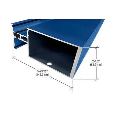 CRL-U.S. Aluminum Heavy Wall Thermally Broken Vertical Mullion for 1" Glazing, Custom KYNAR® Paint - 24'-2"