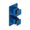 CRL 2 in Painted Steel Square Glass Standoff with Mounting Plate