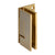 CRL Satin Brass Vienna 044 Series Wall Mount Offset Back Plate Hinge