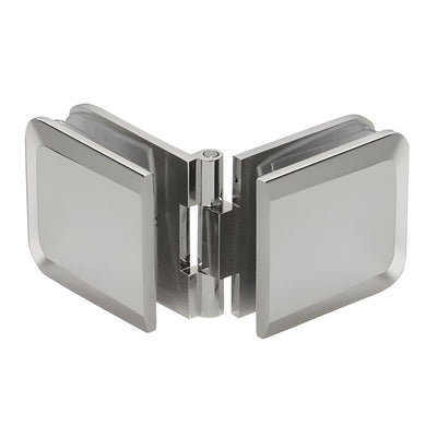 CRL Brushed Nickel Adjustable Beveled Glass-to-Glass Clamp