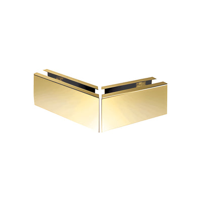 CRL Polished Brass 12" Mitered 135 Degree Corner Cladding for L68S Series Laminated Square Base Shoe