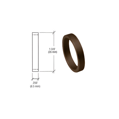 CRL Dark Bronze .256" Straight Cylinder Ring