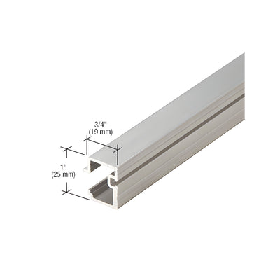CRL-U.S. Aluminum 1/4" Pocket Reducer for Structural Silicone Glazing, Clear Anodized Class 1 - 24'-2"