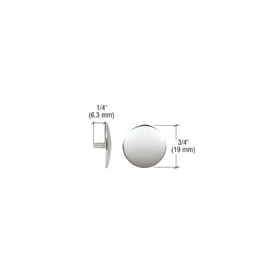 CRL Chrome 3/4" Diameter Threaded Shank Rosettes