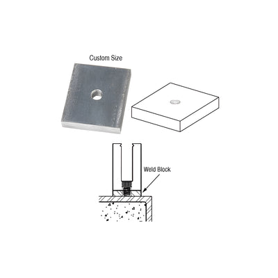 CRL Custom Steel Weld Blocks for Base Shoe