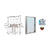 CRL Satin Anodized Aluminum Standard Inset Frame Interior Glazed Vision Window