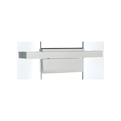 CRL Satin Anodized 4-1/2" Single Floating Header for Overhead Concealed Door Closers - Custom Length