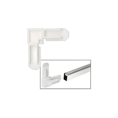 CRL White 5/16" Square Cut Screen Frame Corners