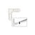 CRL White 5/16" Square Cut Screen Frame Corners