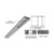 CRL Brushed Stainless 4" One Pocket Sided Door Header Custom Length