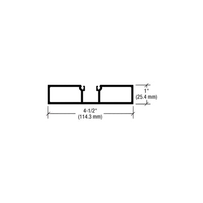 CRL-U.S. Aluminum Custom KYNAR® Paint Door Jamb for BG450 - 21'-9"