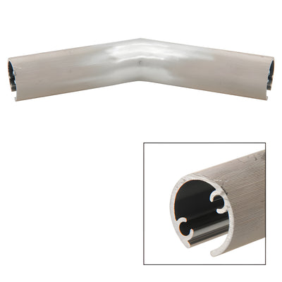 CRL Mill Aluminum 1-1/2" Schedule 40 - 148 Degree Angle