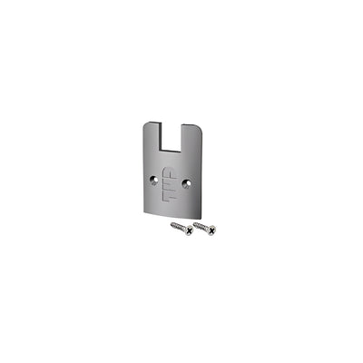 CRL Brushed Stainless Low Profile Sidelite Rail Cap with Screws