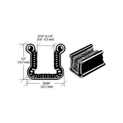 CRL Beaded Rigid Lower Division Bar for GM 1953-1963 - 96" Length