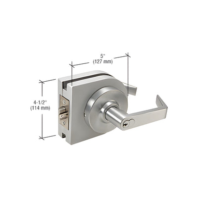 CRL Brushed Stainless SFIC 7-Pin Classroom Lever Lock Housing - Grade 1