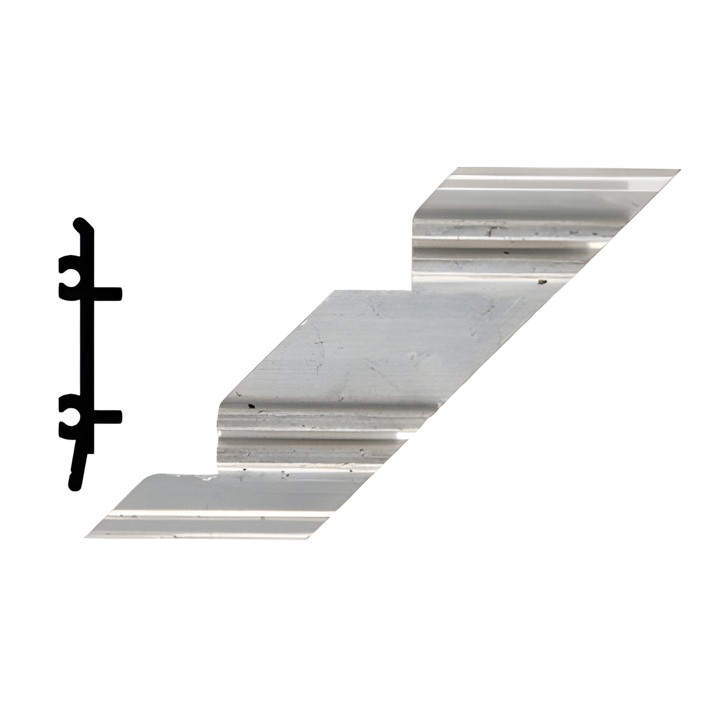 CRL-U.S. Aluminum Right-Hand 90° Inside Corner Clip incl. Screws, 4pc