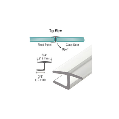 CRL Polycarbonate H-Jamb 180 Degree for 5/16" Glass