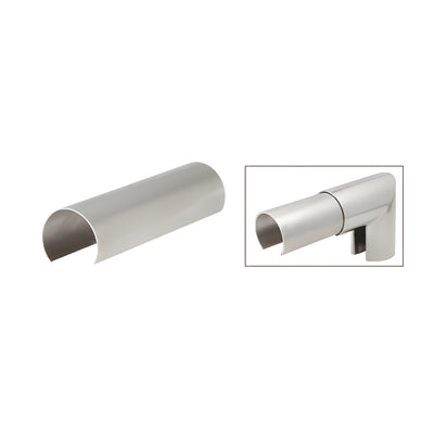 CRL Stainless Steel 3-1/2" Connector Sleeve for Cap Railing, Cap Rail Corner, and Hand Railing