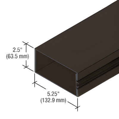 CRL-U.S. Aluminum Vertical Mullion - StormWall XL Dark Bronze Class 1