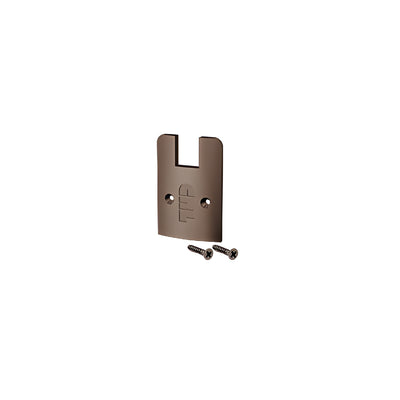 CRL Black Bronze Anodized Low Profile Sidelite Rail Cap With Screws