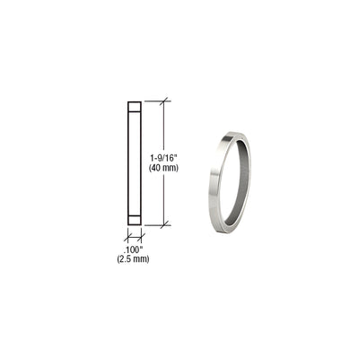 CRL Polished Stainless .100" Straight Cylinder Ring