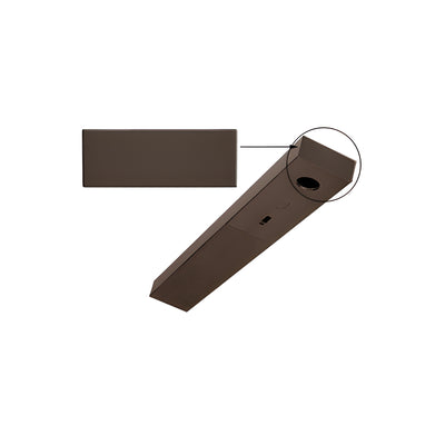 CRL Black Bronze Anodized End Cap for 1-3/4" x 4-1/2" DCH Header