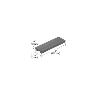 CRL-U.S. Aluminum Setting Block for 1" Inside Glazing - 100/Pk