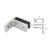 CRL Polished Stainless Wall Mount Glass Bracing Clamp