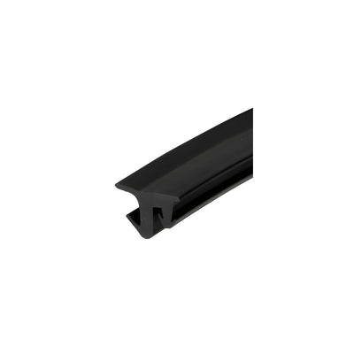 CRL-U.S. Aluminum Black 487 Series Silicone Glazing Gasket for 1/4" Glass - 100'