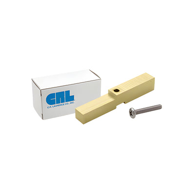CRL Satin Brass Adapter Block for Prima, Shell and Rondo Hinges