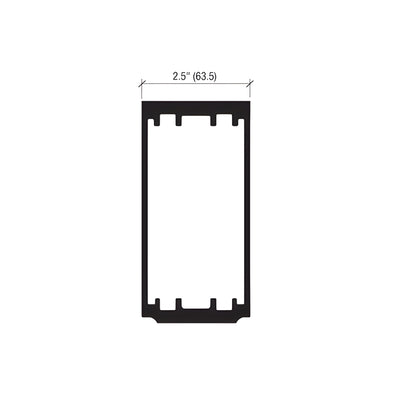 CRL-U.S. Aluminum StormWall XL Anchor Sleeve for Captured Heavy Wall and SSG Mullions - Pk/10