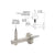 CRL Brushed Stainless Coastal Series Wall Mounted Hand Rail Bracket