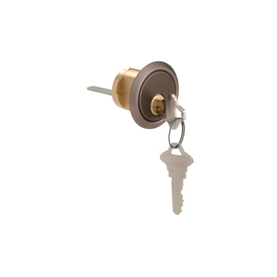 CRL Dark Bronze Rim Cylinder 5 Pin with Keyed Randomly Schlage® 'C' Keyway and 1-3/4" Long Tailpiece