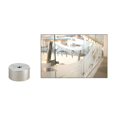 CRL 316 Brushed Stainless 2" Diameter by 1" Long Standoff Base