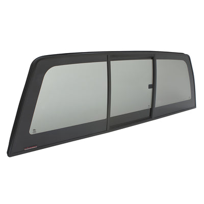 CRL Tri-Vent Three Panel Manual Rear Slider for 2017 Ford Super-Duty F250/F350/F450/F550