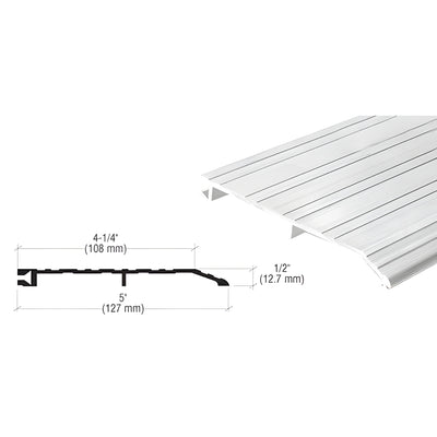 CRL Aluminum 5" x 1/2" Offset 185" Long Saddle Threshold