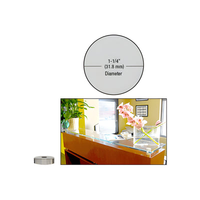 CRL Brushed Stainless 1-1/4" Diameter by 1/4" Standoff Base