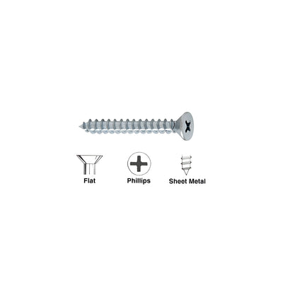 CRL 12 x 2-1/2" Flat Head Phillips Wood Screws