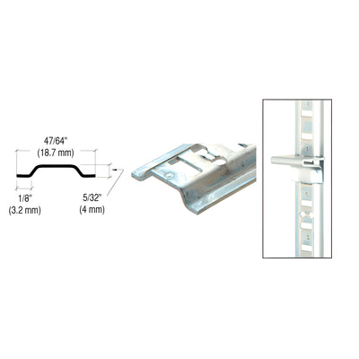 CRL Brite Zinc 48" Surface Mount Standard