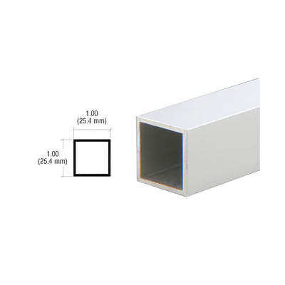 CRL Satin Anodized 1" Square Tube Extrusion