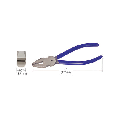 CRL 6" Straight Jaw Glass Pliers