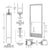 CRL-U.S. Aluminum Clear Anodized 250 Series Narrow Stile Active Leaf of Pair Offset Hung with Geared Hinged for OHCC 105º Closer Complete ADA Door(s) with Lock Indicator, Cyl Guard